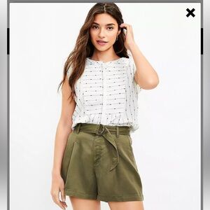 Belted Pleated Short